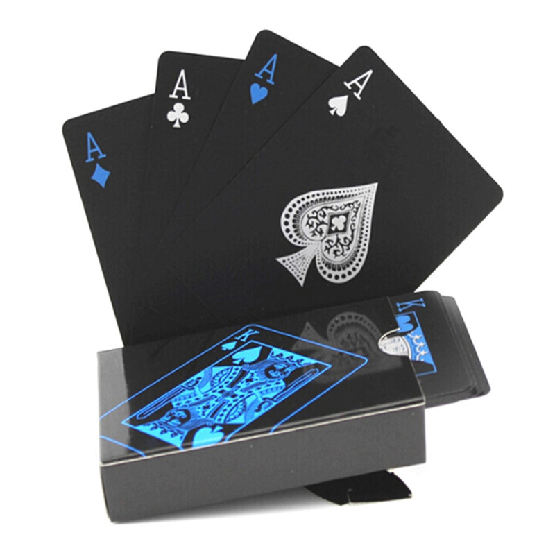Board Game Viral - Black Plastic Playing Cards Blue Red