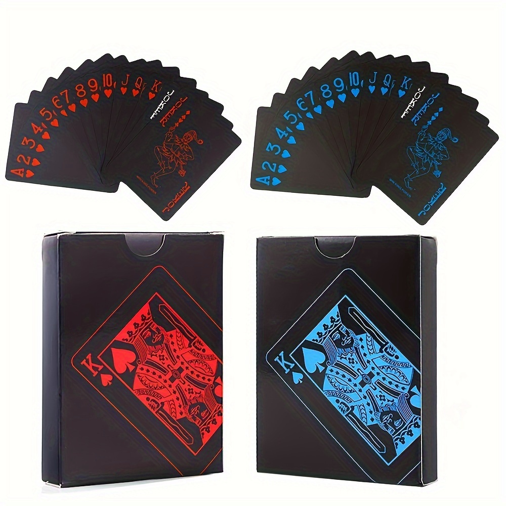 Board Game Viral - 2pcs/set Waterproof Red and Blue Poker