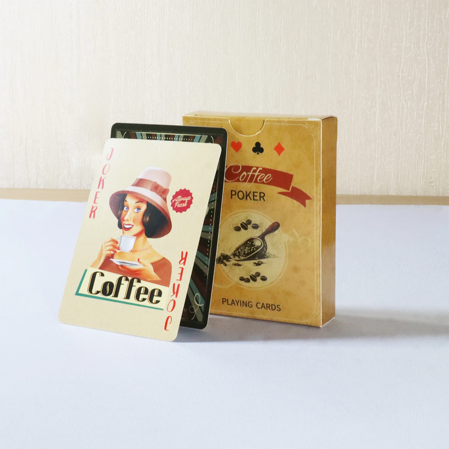 Board Game Viral - Coffee Paper Playing Cards Vintage Style
