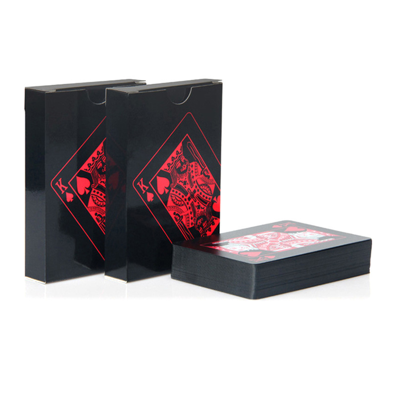 Black Plastic Playing Cards Bl - Board Game Viral ulasan dan harga