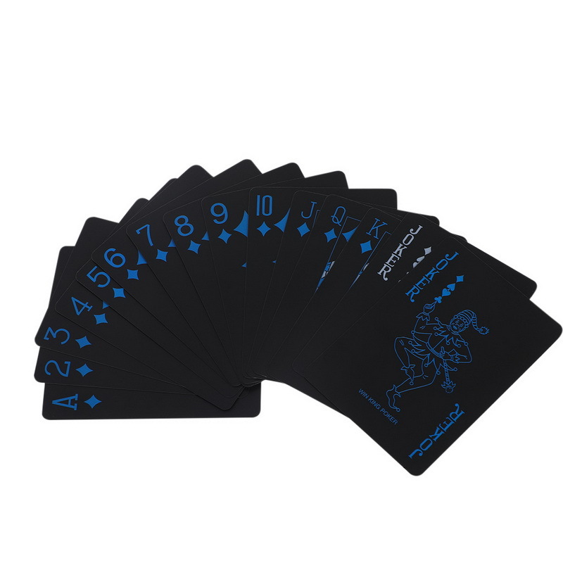 Black Plastic Playing Cards Bl - Board Game Viral ulasan dan harga