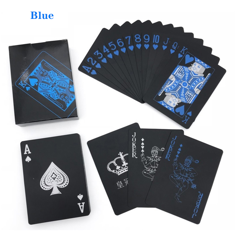 Black Plastic Playing Cards Bl - Board Game Viral ulasan dan harga