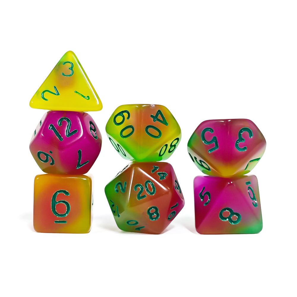 7 Pcs /Set of Glow-in-the Dark - Board Game Dnd ulasan dan harga