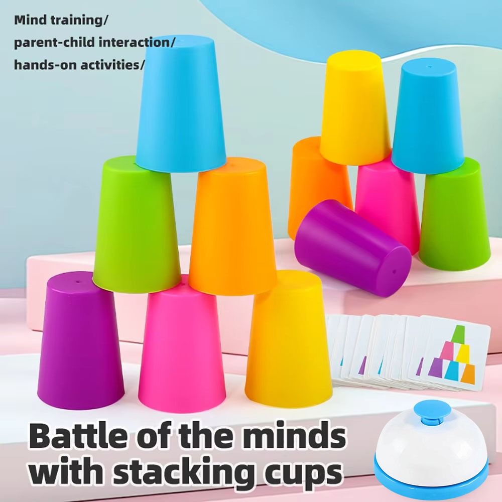Color Learning Stacking Cup Ga - Board Game Quick ulasan dan harga