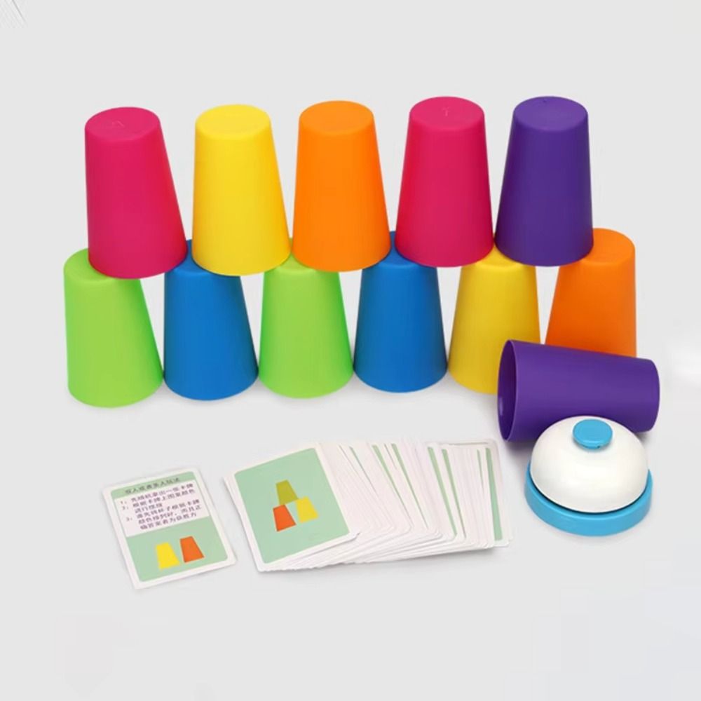 Color Learning Stacking Cup Ga - Board Game Quick ulasan dan harga
