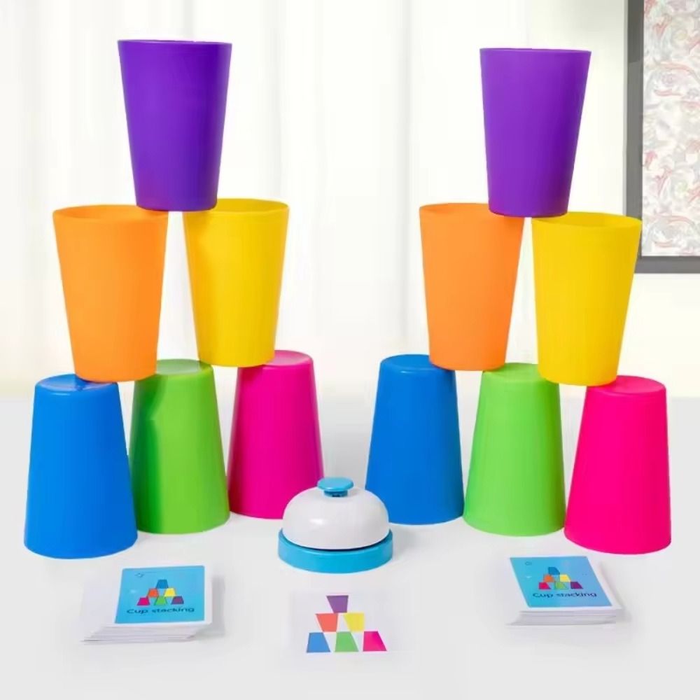 Color Learning Stacking Cup Ga - Board Game Quick ulasan dan harga