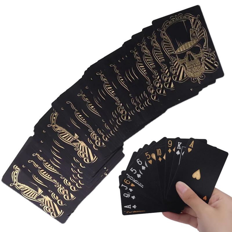 Black Playing Cards Deck Skull - Board Game Viral ulasan dan harga