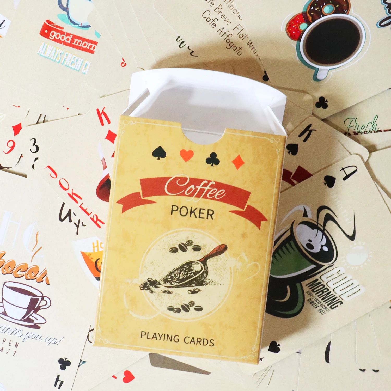 Coffee Paper Playing Cards Vin - Board Game Viral ulasan dan harga