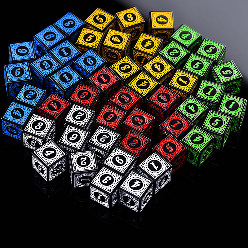 10PCS/Set Acrylic Dice Set D6  - Board Game Viral ulasan dan harga