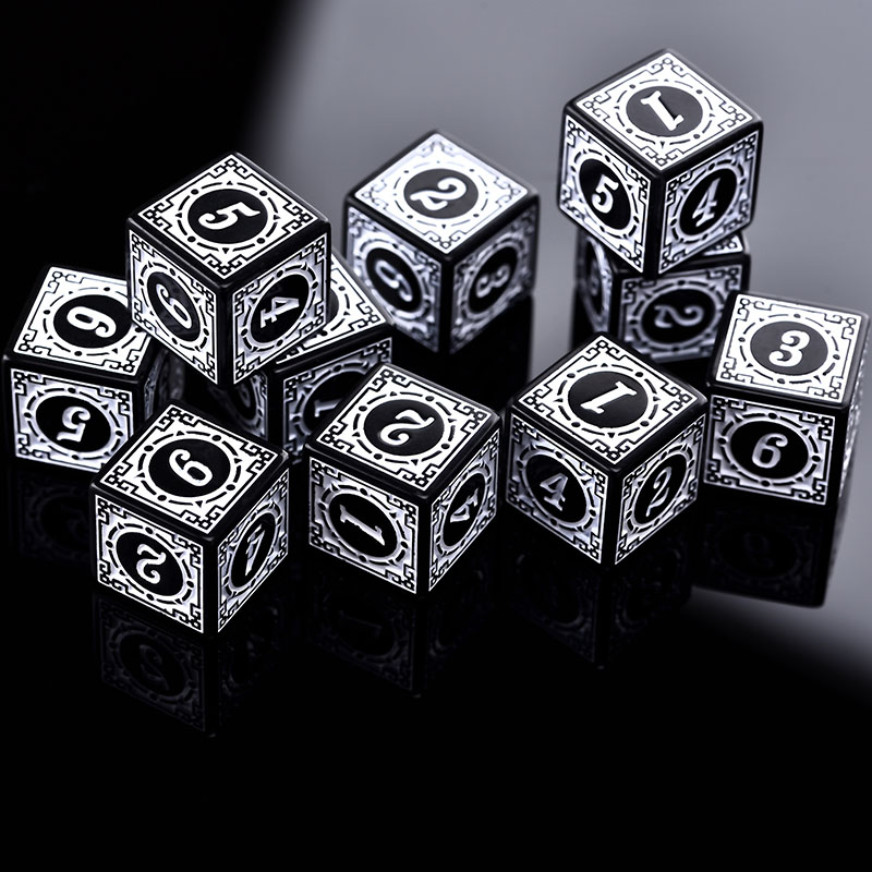 10PCS/Set Acrylic Dice Set D6  - Board Game Viral ulasan dan harga