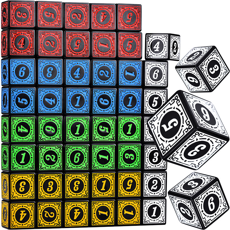 10PCS/Set Acrylic Dice Set D6  - Board Game Viral ulasan dan harga